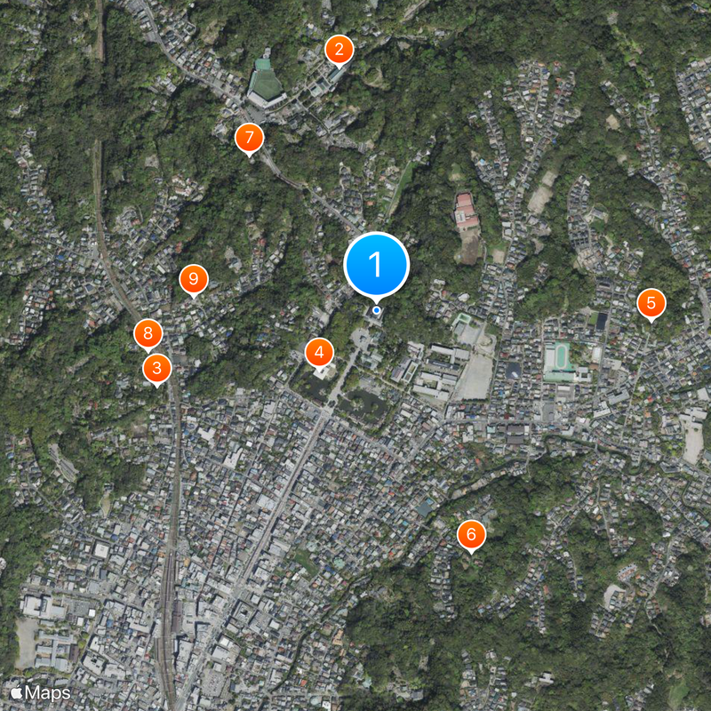 Tsurugaoka Hachiman-gū Karte