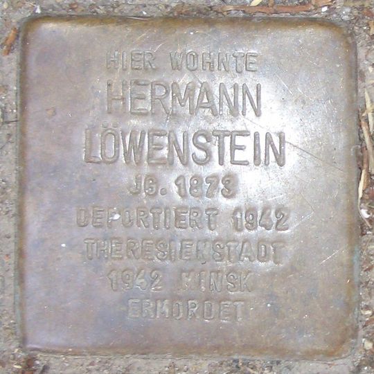 Stolperstein en memoria de Hermann Löwenstein