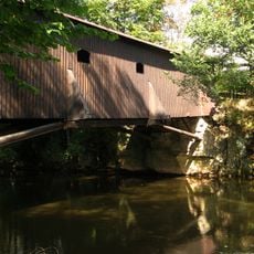 Upper wooden footbridge in Verdek