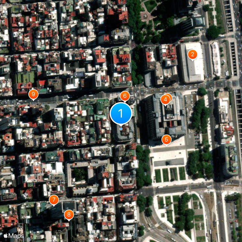 Borsa di Buenos Aires Mappa