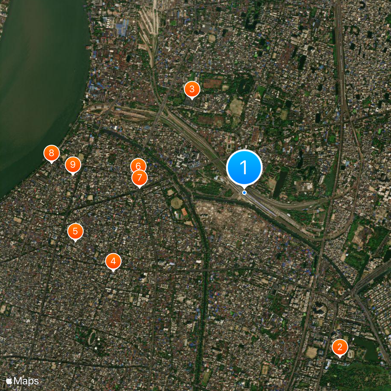 Kolkata railway station Map