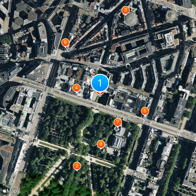 Belgian Federal Parliament Map