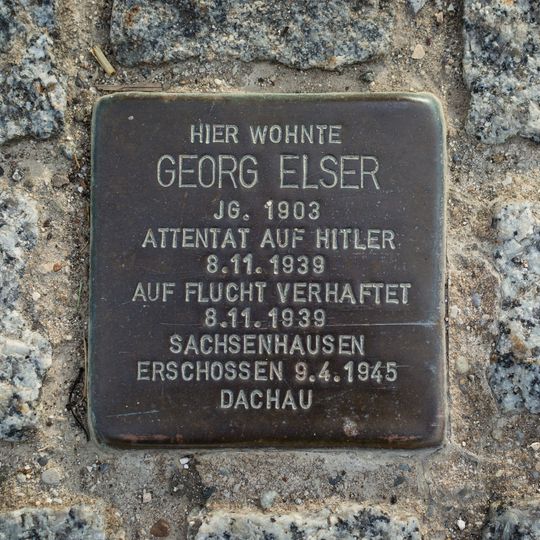 Stolperstein für Georg Elser