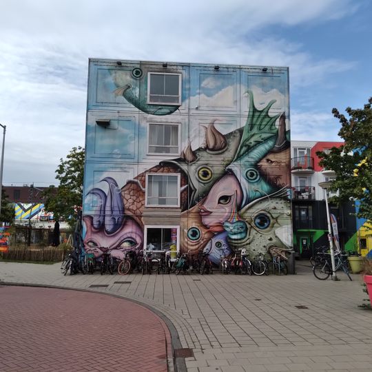 Muurschildering Heesterveld