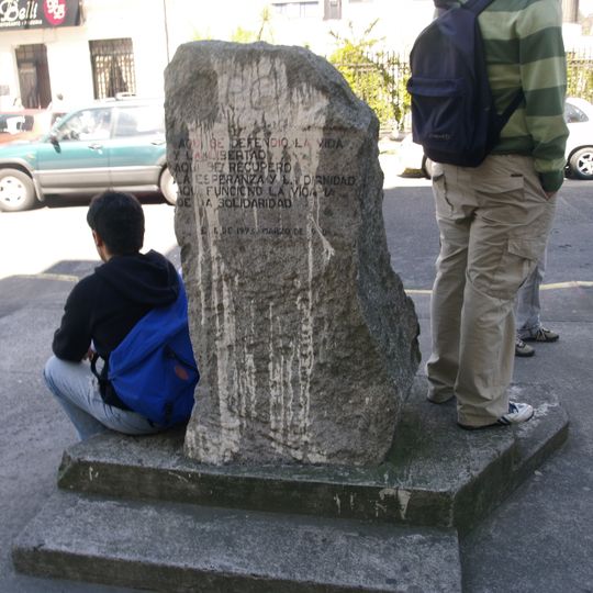 Piedra Recordatoria a la Vicaría de la Solidaridad de Concepción