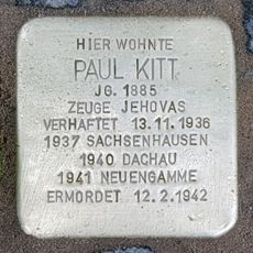 Stolperstein dedicated to Paul Kitt
