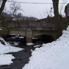 Bridge of Příčná street over the Nezabudický potok