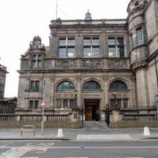 Balustrade, Gates, Gatepiers and Lamp Standards, Central Library, George IV Bridge, Edinburgh