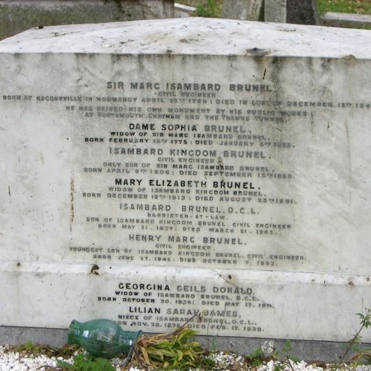 Tomb Of Sir Marc Isambard Brunel And Isambard Kingdom Brunel