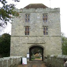 Barbican Tower And Bridge Over The Moat At Michelham Priory