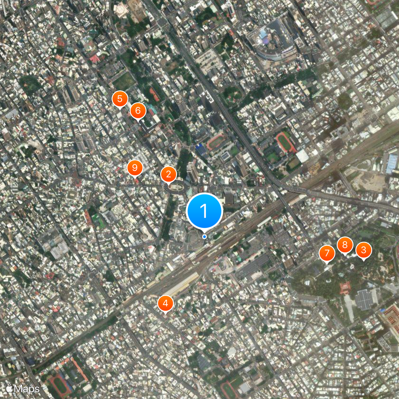Hsinchu TRA station Map