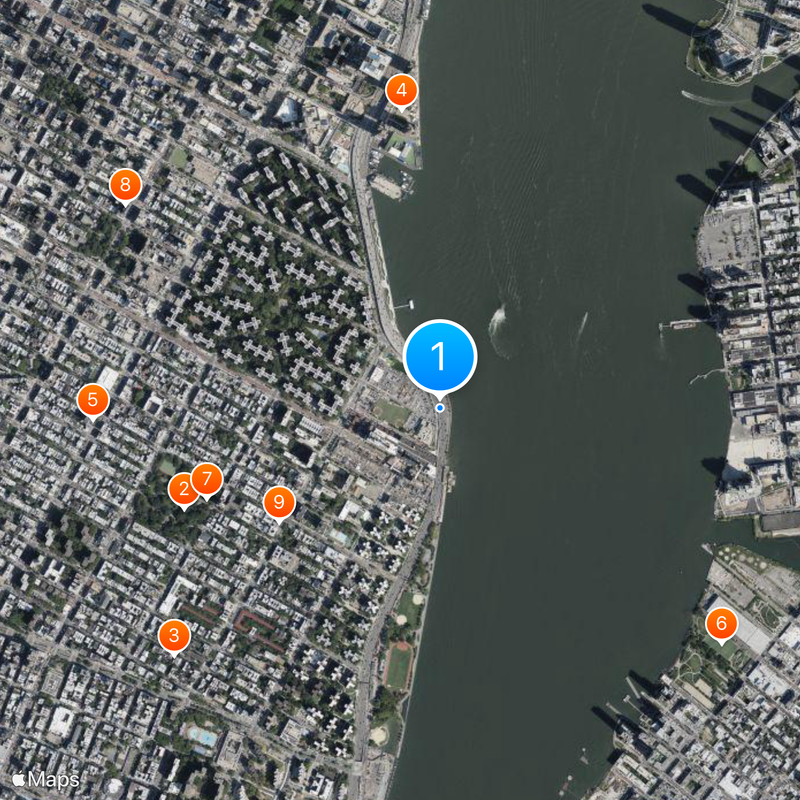 Franklin D. Roosevelt East River Drive Map