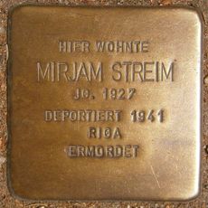 Stolperstein dedicated to Mirjam Streim