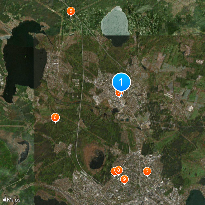 Verkhnyaya Pyshma Map