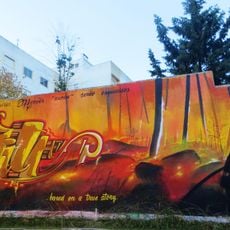 Mural homenagem Bombeiros Incêndio