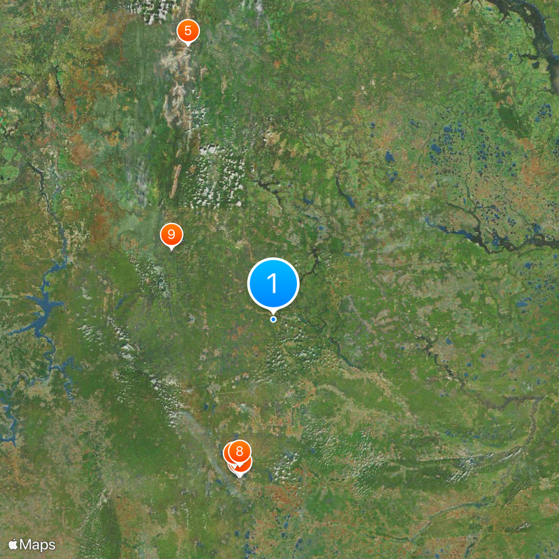 Oblast Swerdlowsk Karte