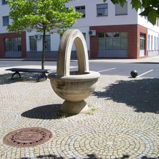 Malá kašna za kulturním domem v Mostě