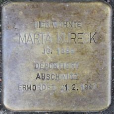 Stolperstein dedicated to Marta Kureck