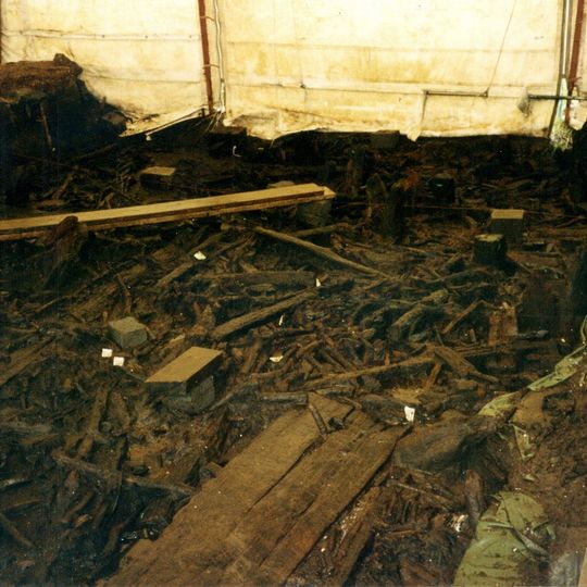 A Bronze Age post alignment and timber platform at Flag Fen and associated Bronze Age and later field systems and settlement to