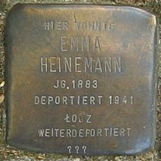 Stolperstein dedicated to Emma Heinemann