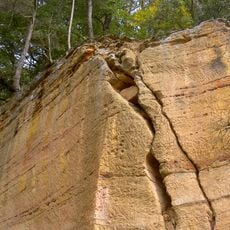 Sandsteinwand NW von Grünwald
