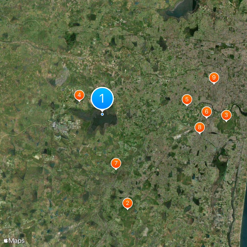Chembarambakkam Lake Map