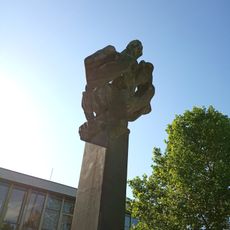 Prométheus sculpture at Pátkova street