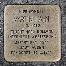 Stolperstein dedicated to Martin Hahn