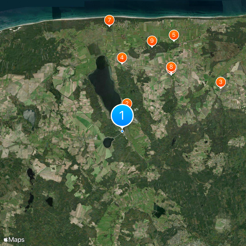 Żarnowiec Pumped Storage Power Station Map