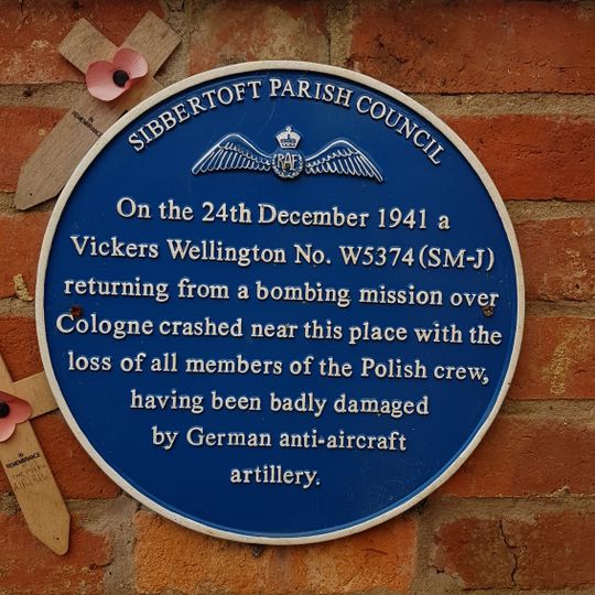 Wellington W5374 Memorial, Sibbertoft