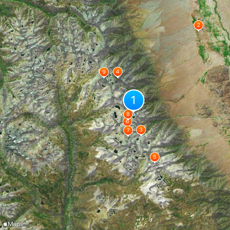 Tulainyo Lake Map