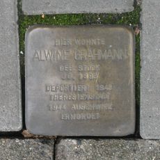 Stolperstein en memoria de Alwine Grahmann