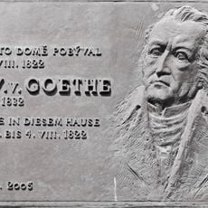 Goethova pamětní deska na domě Staré náměstí 25 v Sokolově