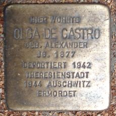 Stolperstein dedicated to Olga de Castro