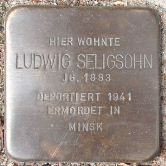 Stolperstein en memoria de Ludwig Seligsohn