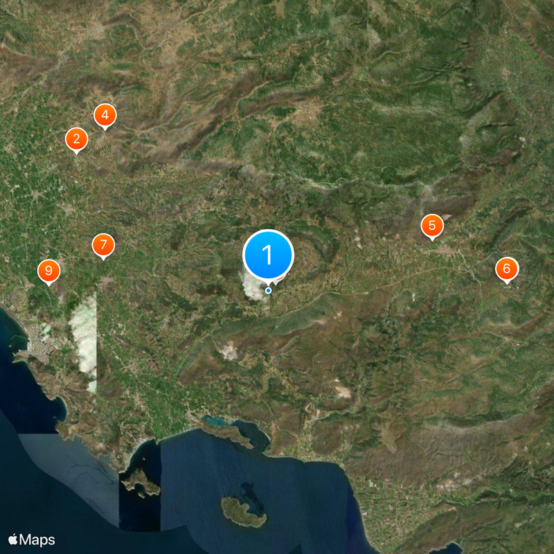 Kazarma Mycenaean Bridge Map