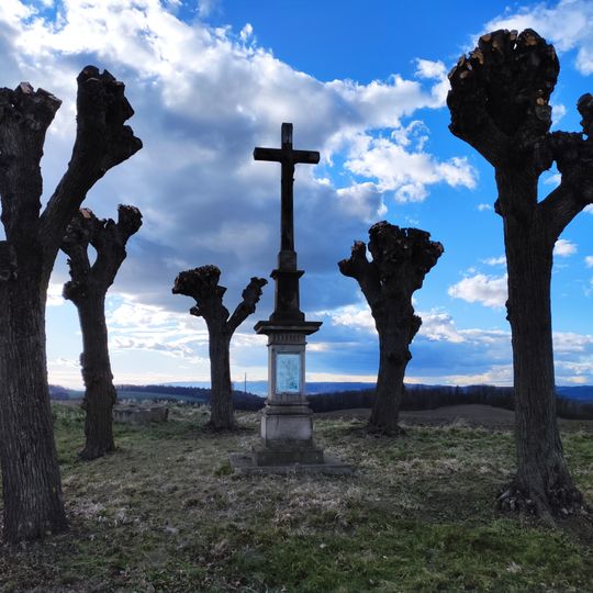 Wayside cross by the road to Kunčice