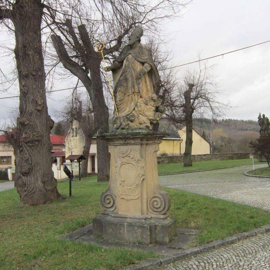 Socha svatého Donáta u kostela v Malé Skalici