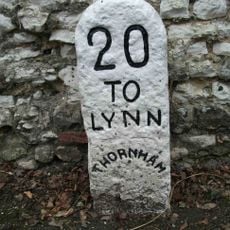 Milestone, High Street, Thornham, by 'Ivanhoe',
