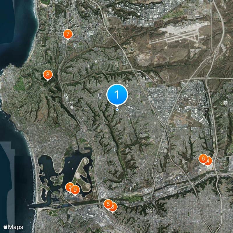 Clairemont Map
