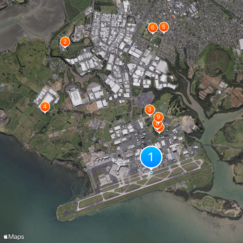 Auckland Airport Map