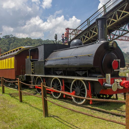 Sharp, Stewart and Company 0-6-0 locomotive in Paranapiacaba