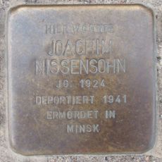 Stolperstein dedicated to Joachim Nissensohn