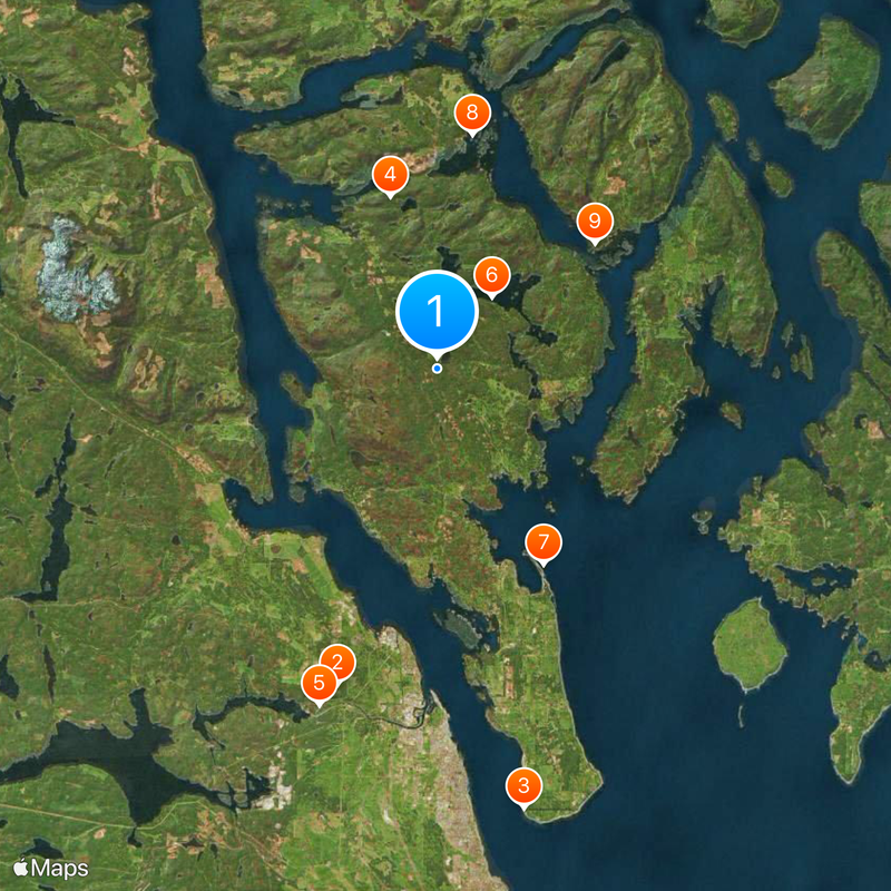 Quadra Island Map