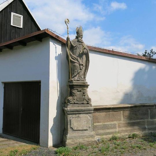 Socha svatého Blažeje na Klášterním mostě v Zákupech