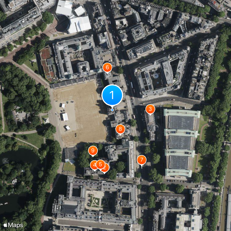 Horse Guards Map
