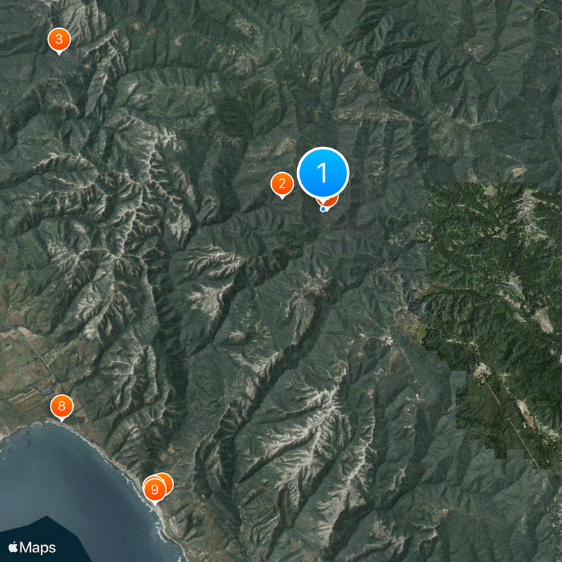 Big Basin Redwoods State Park Mappa