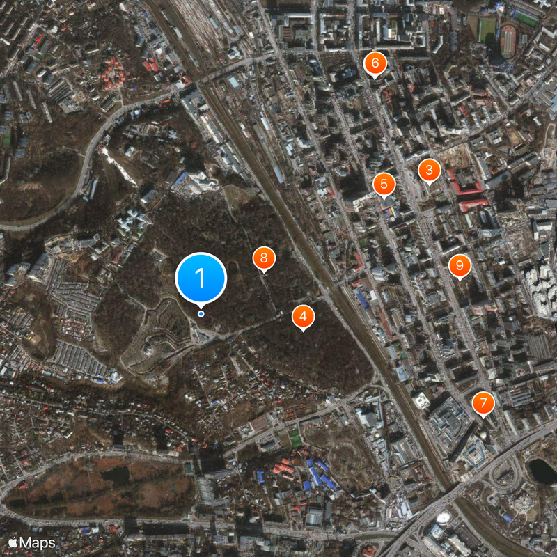 Baikove Cemetery Map