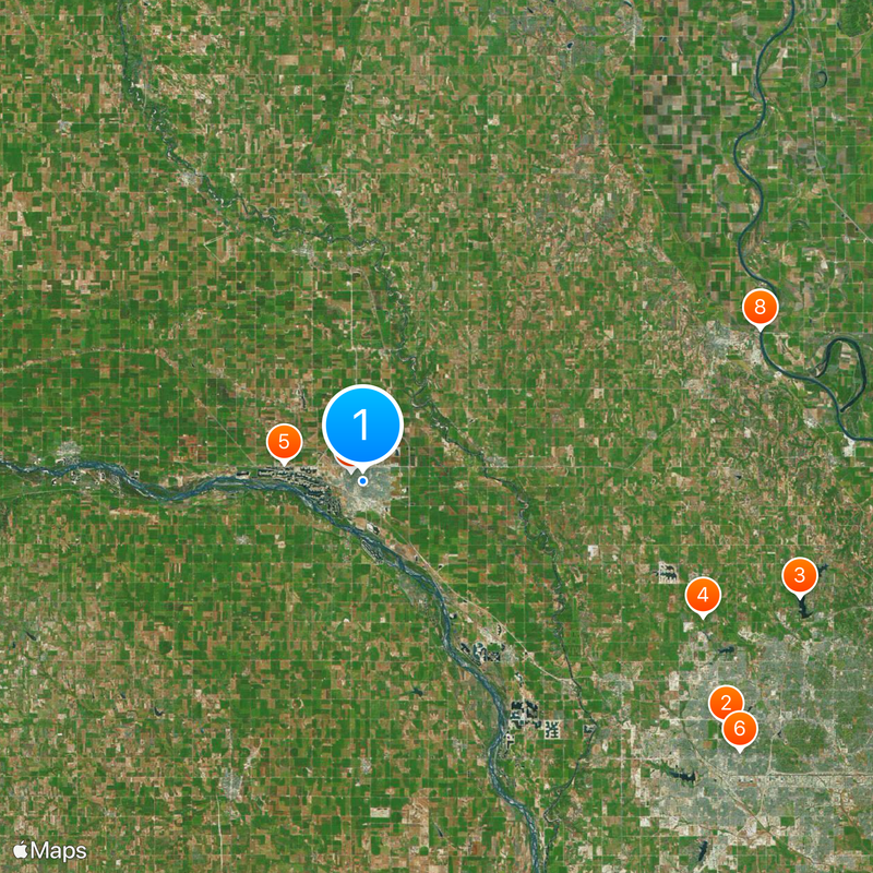 Midland University Map