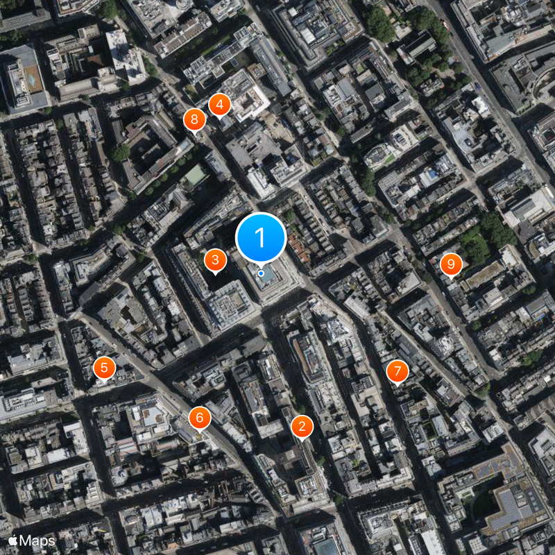 Middlesex Hospital Map